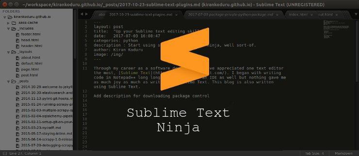 run command on sublime text for mac